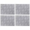 vidaXL Stair Tread 4 pcs 40 x 30 cm Silver Aluminium Rectangular