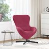 vidaXL Egg Chair Wine Red 63 x 73 x 90 cm Velvet