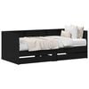 vidaXL Daybed with Drawer Black Oak 75 x 190 cm Engineered Wood