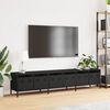 vidaXL TV Cabinet Black 202x39x43.5 cm Cold-rolled Steel