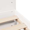 vidaXL Bed Frame without Mattress White 135x190 cm Double Solid Wood Pine