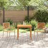 vidaXL Garden Dining Set 3 pcs Beige Poly rattan