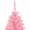 vidaXL Christmas Tree with 150 LEDs with Stand Pink 120 cm PVC