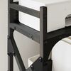vidaXL Printer Stand Black Oak 40 x 20 x 40 cm Engineered Wood