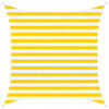 vidaXL Sun Shade Sail Yellow and White 2 x 2 m 100% Polyester Oxford