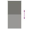 vidaXL Roller Blind Blackout Grey 70x130 cm Fabric Width 65.7 cm Polyester