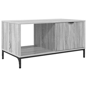 vidaXL Coffee Table Grey Sonoma 90 x 49 x 46 cm Engineered Wood