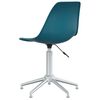 vidaXL Swivel Dining Chairs 2 pcs Turquoise PP
