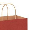 vidaXL Paper Bags 250 pcs with Handles Red 32x22x24 cm