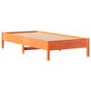 vidaXL Bed Frame without Mattress Wax Brown 100x200 cm Solid Wood Pine