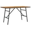 vidaXL Dining Table Brown 110 x 55 x 61.5 cm Solid Acacia Wood