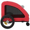 vidaXL Pet Bike Trailer Red Oxford Fabric and Iron