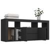 vidaXL TV Cabinet Black 120x30x50 cm Engineered Wood