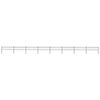 vidaXL Garden Fence with Spear Top Steel 1339x60 cm Black