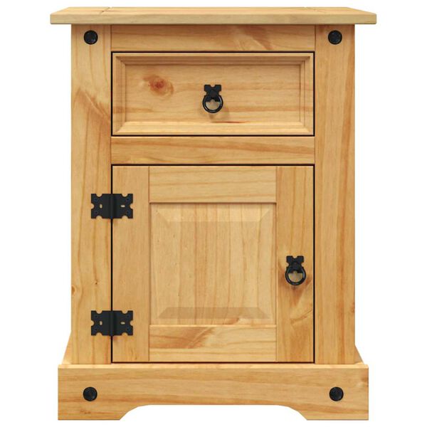 vidaXL Bedside Cabinet Mexican Pine Corona Range 53x39x66 cm