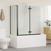 vidaXL Shower Enclosure Manual Black 120 x 68 x 130 cm