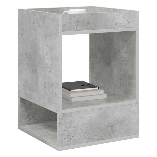 vidaXL End Table 2 pcs Concrete Grey 40 x 40 x 56 cm Engineered Wood