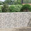 vidaXL Gabion Raised Bed | Silver | Galvanised steel | 150 x 20 x 100 cm