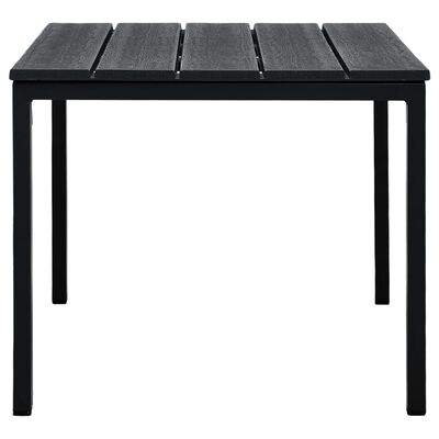 vidaXL Coffee Table Black 98x48x39 cm HDPE Wood Look