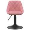 vidaXL Bar Stool Geometric Pink 46 x 44 x (62.5-77.5) cm Faux leather