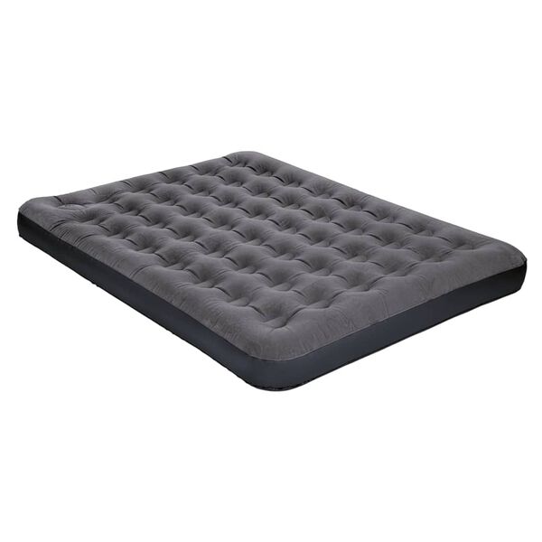 Happy People Air Bed with Pump Queen Size 203x152x22 cm Anthracite
