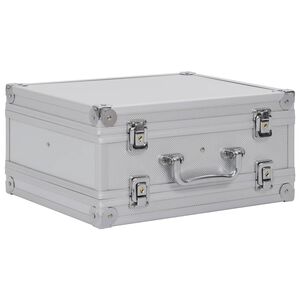 vidaXL Gun Case Aluminium ABS Silver