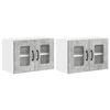 vidaXL Dishwasher Panel Kalmar 2 pcs Concrete Grey Engineered Wood
