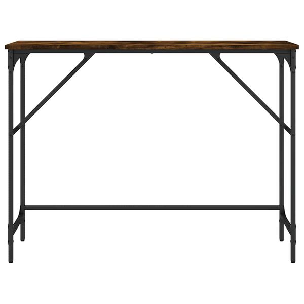 vidaXL Console Table Smoked Oak 100x32x75 cm Engineered Wood
