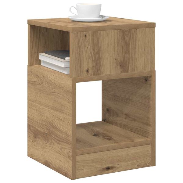 vidaXL End Table 2 pcs Artisan Oak 30.5 x 30 x 45 cm Engineered Wood