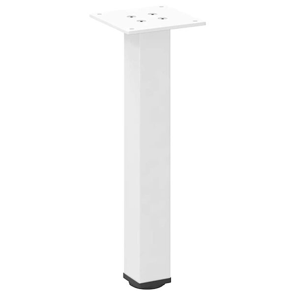 vidaXL Coffee Table Legs 4 pcs White 30-32 cm Steel