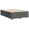vidaXL Bed Frame without Mattress Dark Grey Double Fabric