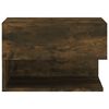 vidaXL Wall-mounted Bedside Cabinet Smoked Oak