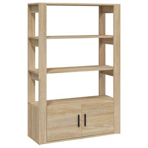 vidaXL Sideboard Sonoma Oak 80x30x119.5 cm Engineered Wood