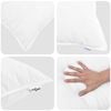 vidaXL Duvet Set with Pillow 3 pcs White Microfiber and Cotton