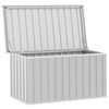 vidaXL Garden Storage Box Grey 129x67x65 cm