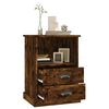 vidaXL Bedside Cabinet Smoked Oak 43x36x60 cm