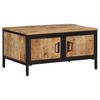 vidaXL Coffee Table 80x50x40 cm Solid Rough Wood Mango