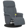 vidaXL Massage Recliner Chair Dark Grey 91 x 71 x 105 cm Velvet