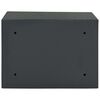 vidaXL Safe Box with Lock Dark grey 35 x 25 x 25 cm Steel
