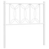 vidaXL Metal Replace Headboard White 90 cm
