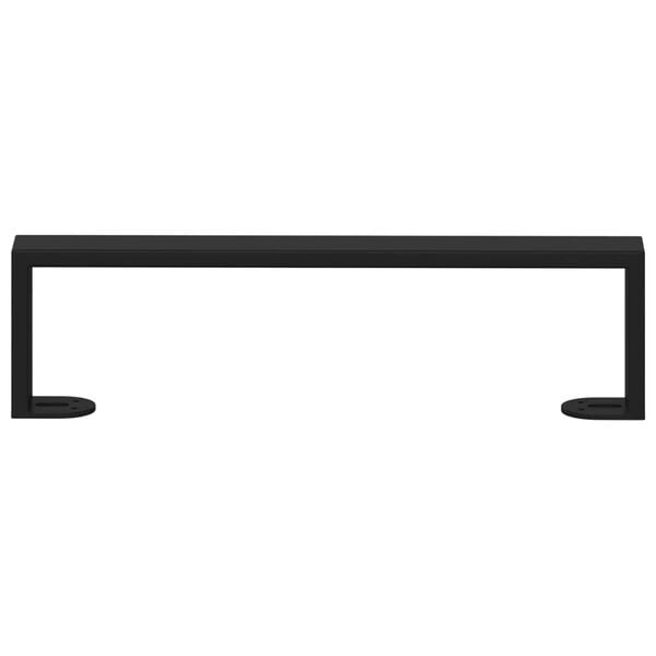 vidaXL Furniture Feet 12 pcs Black 37.6 x 4 x 10 mm Iron