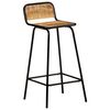 vidaXL Bar Chairs 2 pcs Solid Mango Wood