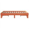 vidaXL Bed Frame without Mattress Wax Brown 150x200 cm King Size Solid Wood Pine