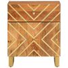 vidaXL Bedside Cabinet Brown and Black 50x33x60 cm Solid Wood Mango