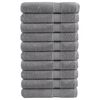 vidaXL Premium Sauna Towels SOLUND 10pcs Grey 80x200cm 600gsm