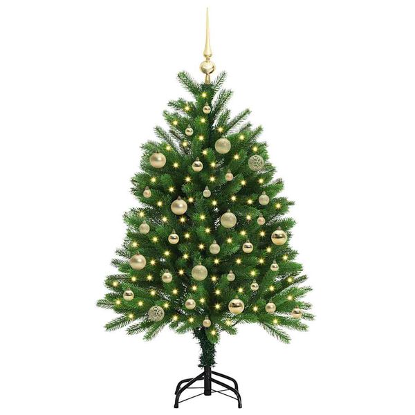 vidaXL Christmas Tree with 150 LEDs with Stand Green 120 cm PE
