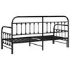 vidaXL Daybed Frame with Headboard Black 80 x 200 cm Steel