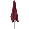 vidaXL Garden Parasol with Metal Pole 300x200 cm Bordeaux Red