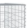 vidaXL Gabion Basket with Cover 450x100x200 cm Galvanised Iron
