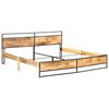 vidaXL Bed Frame without Mattress Solid Rough Mango Wood 200x200 cm